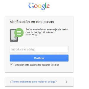 verificació en dos passos